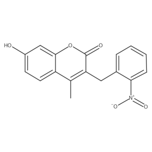 3-(2-Nitrobenzyl)-7-hydroxy-4-methyl-2-oxo-2h-1-benzopyran结构式