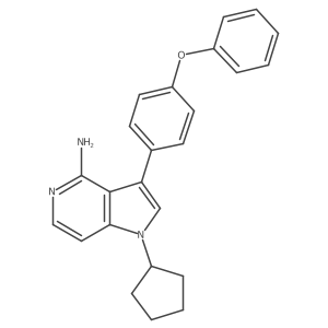 1-Cyclopentyl-3-(4-phenoxyphenyl)-1h-pyrrolo[3,2-c]pyridin-4-amine Structure