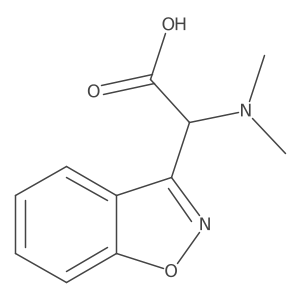 2-(Benzo[d]isoxazol-3-yl)-2-(dimethylamino)acetic acid Structure
