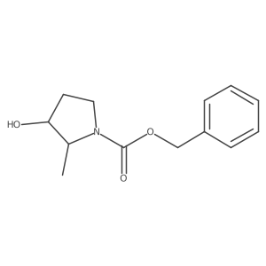 benzyl (2S,3S)-3-hydroxy-2-methylpyrrolidine-1-carboxylate结构式