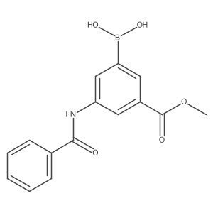 (3-Benzamido-5-methoxycarbonylphenyl)boronic acid Structure