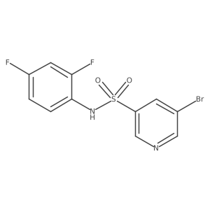 5-bromo-N-(2,4-difluorophenyl)-3-pyridinesulfonamide Structure