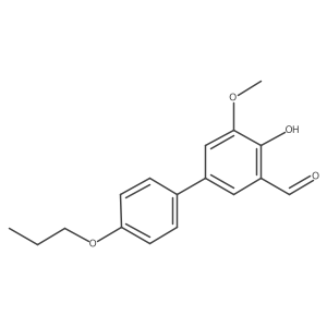 4-Hydroxy-5-methoxy-4'-propoxy[1,1'-biphenyl]-3-carboxaldehyde Structure