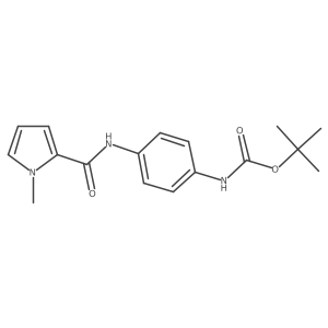 tert-butyl N-[4-[(1-methylpyrrole-2-carbonyl)amino]phenyl]carbamate结构式