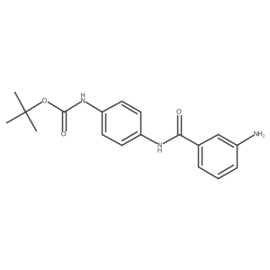 [4-(3-Amino-benzoylamino)-phenyl]-carbamic acid t-butyl ester结构式