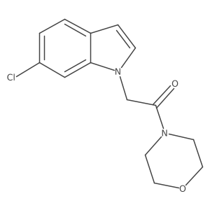 2-(6-chloro-1H-indol-1-yl)-1-(morpholin-4-yl)ethanone Structure