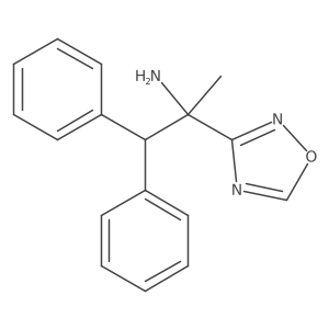 I+/--(Diphenylmethyl)-I+/--methyl-1,2,4-oxadiazole-3-methanamine结构式
