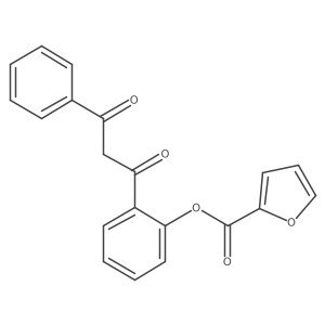 2-(1,3-Dioxo-3-phenylpropyl)phenyl 2-furancarboxylate结构式