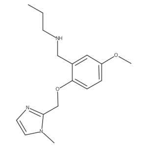 5-Methoxy-2-[(1-methyl-1H-imidazol-2-yl)methoxy]-N-propylbenzenemethanamine Structure