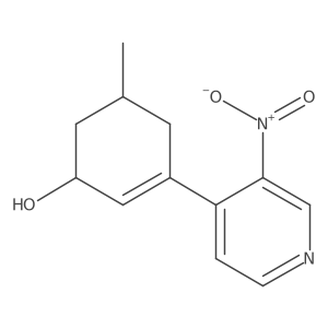 5-Methyl-3-(3-nitropyridin-4-yl)cyclohex-2-enol结构式