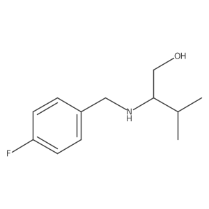 2-[(4-Fluorobenzyl)amino]-3-methyl-1-butanol结构式