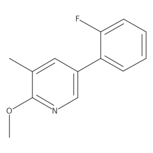 5-(2-Fluorophenyl)-2-methoxy-3-methylpyridine Structure