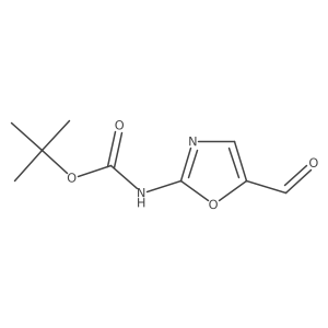 tert-butyl N-(5-formyl-1,3-oxazol-2-yl)carbamate Structure