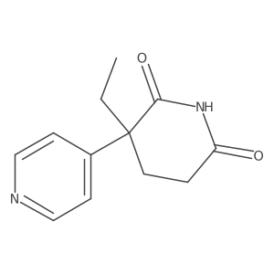 2,6-Piperidinedione, 3-ethyl-3-(4-pyridinyl)-, (S)-结构式