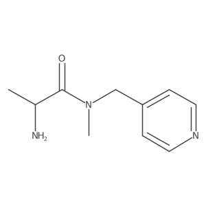 (S)-2-Amino-N-methyl-N-(pyridin-4-ylmethyl)propanamide结构式