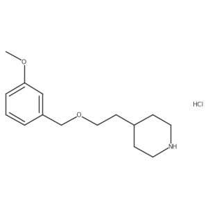 4-(2-((3-Methoxybenzyl)oxy)ethyl)piperidine hydrochloride Structure
