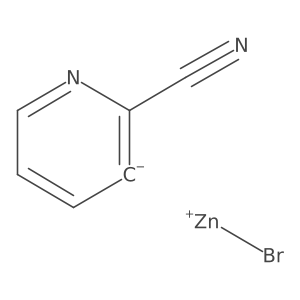 (2-Cyanopyridin-3-yl)zinc bromide Structure
