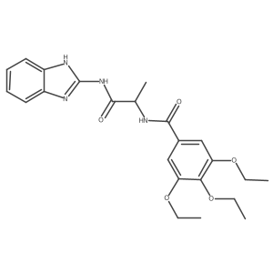 N-(1H-1,3-benzodiazol-2-yl)-2-[(3,4,5-triethoxyphenyl)formamido]propanamide Structure
