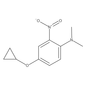 4-Cyclopropoxy-N,N-dimethyl-2-nitroaniline Structure