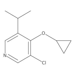 3-Chloro-4-cyclopropoxy-5-isopropylpyridine结构式