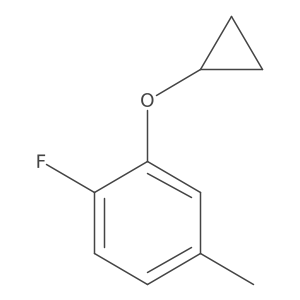 2-Cyclopropoxy-1-fluoro-4-methylbenzene结构式