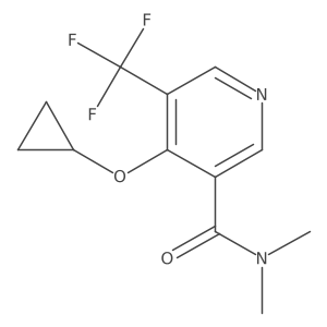 4-Cyclopropoxy-N,N-dimethyl-5-(trifluoromethyl)nicotinamide Structure
