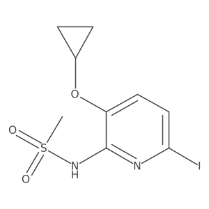 N-(3-Cyclopropoxy-6-iodopyridin-2-YL)methanesulfonamide结构式