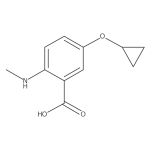 5-Cyclopropoxy-2-(methylamino)benzoic acid Structure