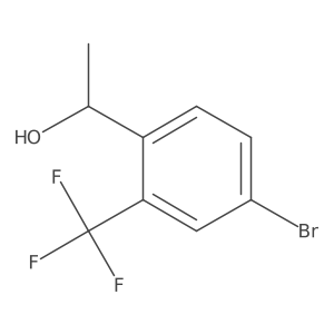 1-[4-Bromo-2-(trifluoromethyl)phenyl]ethan-1-ol Structure