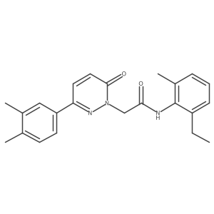 2-(3-(3,4-dimethylphenyl)-6-oxopyridazin-1(6H)-yl)-N-(2-ethyl-6-methylphenyl)acetamide Structure