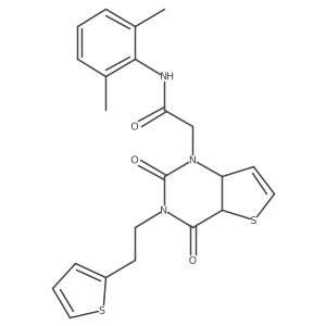 N-(2,6-dimethylphenyl)-2-[2,4-dioxo-3-(2-thiophen-2-ylethyl)-4a,7a-dihydrothieno[3,2-d]pyrimidin-1-yl]acetamide Structure