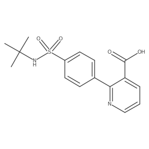 2-(4-T-Butylsulfamoylphenyl)nicotinic acid Structure