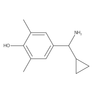 4-[Amino(cyclopropyl)methyl]-2,6-dimethylphenol结构式