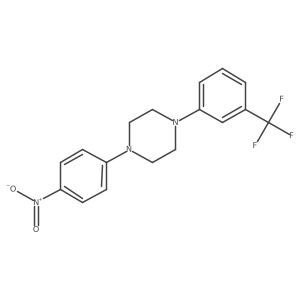 1-(4-Nitrophenyl)-4-[3-(trifluoromethyl)phenyl]piperazine结构式