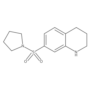 Quinoline, 1,2,3,4-tetrahydro-7-(1-pyrrolidinylsulfonyl)- Structure