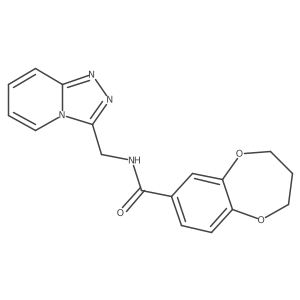 N-([1,2,4]triazolo[4,3-a]pyridin-3-ylmethyl)-3,4-dihydro-2H-1,5-benzodioxepine-7-carboxamide Structure