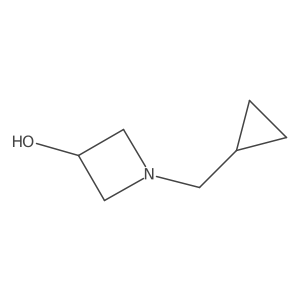 1-(Cyclopropylmethyl)-3-azetidinol Structure