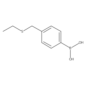 (4-((Ethylthio)methyl)phenyl)boronic acid Structure