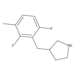 3-[(2,6-Difluoro-3-methylphenyl)methyl]pyrrolidine Structure