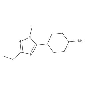 4-(3-Ethyl-1-methyl-1h-1,2,4-triazol-5-yl)cyclohexan-1-amine Structure