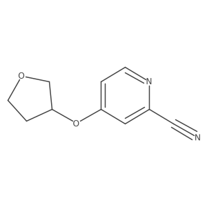 4-(Oxolan-3-yloxy)pyridine-2-carbonitrile结构式