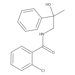 2-chloro-N-(2-hydroxy-2-phenylpropyl)benzamide Structure
