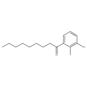 1-(3-Chloro-2-methyl-phenyl)-nonan-1-one Structure