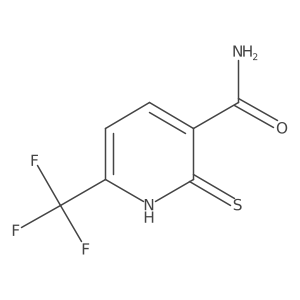2-Mercapto-6-(trifluoromethyl)nicotinamide结构式