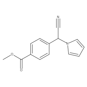 Methyl 4-(cyano-1H-pyrrol-1-ylmethyl)benzoate结构式