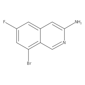 8-Bromo-6-fluoroisoquinolin-3-amine Structure