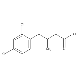3-Amino-4-(2,4-dichlorophenyl)butyric Acid结构式