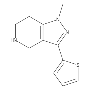 1-methyl-3-(thiophen-2-yl)-4,5,6,7-tetrahydro-1H-pyrazolo[4,3-c]pyridine Structure