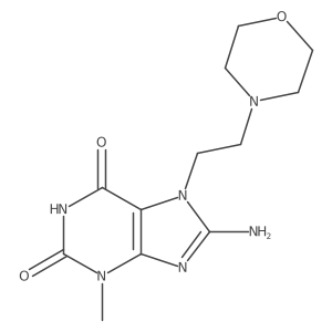 8-Amino-3-methyl-7-(2-morpholinoethyl)-1H-purine-2,6(3H,7H)-dione Structure