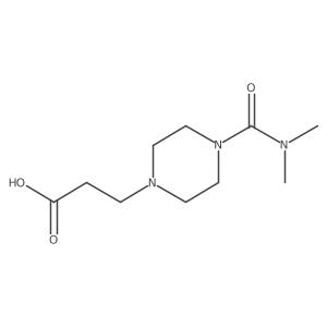 3-[4-(Dimethylcarbamoyl)piperazin-1-yl]propanoic acid结构式